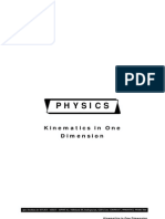 Kinematics in One Dimension