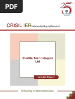 CRISIL Research Ier Report Sterlite Technologies 2012