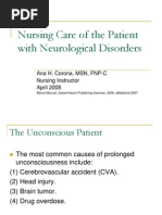 Nursing Care of The Patient With Neurological Disorders