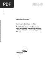 As 60092.353-2005 Electrical Installations in Ships Single and Multicore Non-Radial Field Power Cables With e