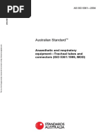 As ISO 5361-2004 Anaesthetic and Respiratory Equipment - Tracheal Tubes and Connectors