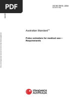 As ISO 9919-2004 Pulse Oximeters For Medical Use - Requirements