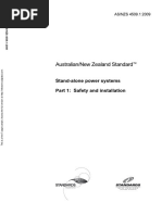 As NZS 4509.1-2009 Stand-Alone Power Systems Safety and Installation