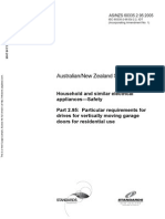 As NZS 60335.2.95-2005 Household and Similar Electrical Appliances - Safety Particular Requirements For Drive