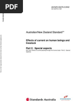 As NZS 60479.2-2002 Effects of Current On Human Beings and Livestock Special Aspects