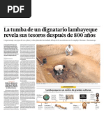 Arqueologia Tumba y Tesoros en Lambayeque