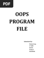 OOPs Program File