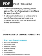 "Demand Forecasting Is Predicting Future