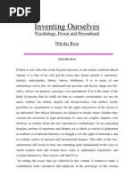 Nikolas Rose-Inventing Our Selves Psychology, Power, and Personhood (Cambridge Studies in The History of Psychology) (1998)