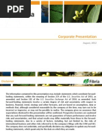 Corporate Presentation: August, 2012