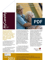 An Overview of The White Paper " Caring For Our Future - Reforming Care and Support"