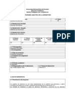 Plan de Asignatura Nuevo Auditoria de Sistemas