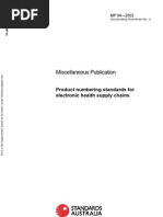 MP 94-2003 Product Numbering Standards For Electronic Health Supply Chains