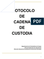 Protocolo de Cadena de Custodia