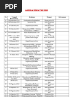 Agenda Kegiatan Osis