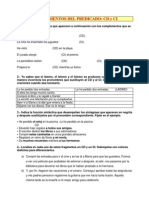 Lengua 2 ESO - Repaso de Sintaxis. Oraciones para Practicar