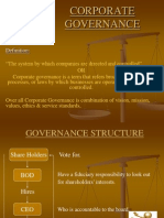 Presentation On Corporate Governance