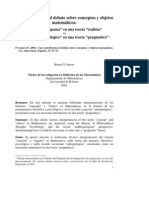 De AMORE. Conceptos y Objetos Matematicos