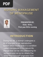 Nursing Management of Menopause