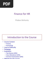 Finance For HR: Pitabas Mohanty