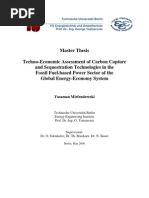 Thesis Techno-Economic Assessment of Carbon Capture