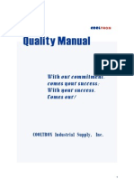 Quality Manual: With Our Commitment, Comes Your Success With Your Success, Comes Our!