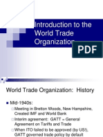 WTO - An Introduction