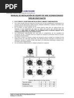 Manual de Instalación de Equipo Ducto