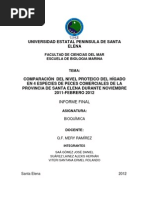 Proyecto de Determinacion de Proteinas en Peces Comerciales