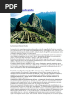 Historia de Machu Pichu