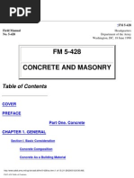 FM 5428 Concrete and Masonry