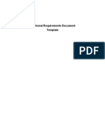 Functional Requirements Document Template