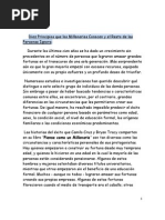 Diez Principios Que Los Millonarios Conocen y El Resto de La