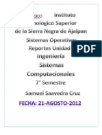 Reporte de Sistemas Operativos Por Saavedra