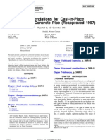 Recommendations For Cast-in-Place Nonreinforced Concrete Pipe (Reapproved 1997)