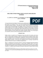 Soil-Structure Interaction Facility For Lifeline Systems: Vancouver, B.C., Canada August 1-6, 2004 Paper No. 1621