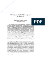 Candelas Colodrón, Manuel Ángel - El Epigrama de Marcial en La Poesía de Quevedo