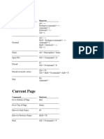 Keyboard Shortcuts