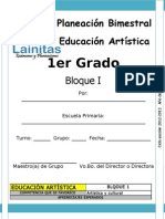 1er Grado - Bloque 1 - Educación Artística