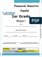 1er Grado - Bloque 1 - Español