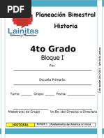 4to Grado - Bloque 1 - Historia