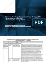 Enhancing Knowledge Management Under Strategy 2020: Plan of Action For 2009-2011-Final Progress Report On Useful Results Indicators