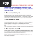 30 Trucos Caseros Increibles Pero Ciertos