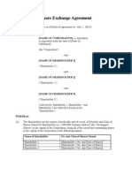 Share Exchange Agreement