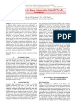 An Algorithm For Image Compression Using 2D Wavelet Transform