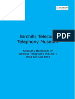 Admiralty Handbook of Wireless Telegraphy 1938 Vol 1 Searchable With Cover