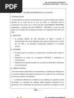 Informe Del Circuito Disparador Con Scr....