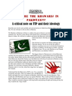 Who Are Khawarij in Pakistan? A Crtiical Note On TTP and Their Ideology