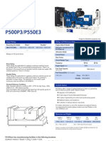 P500P3/P550E3: Output Ratings Ratings and Performance Data