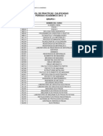 Rol de Practicas Calificada 2012-2 UNI FIM